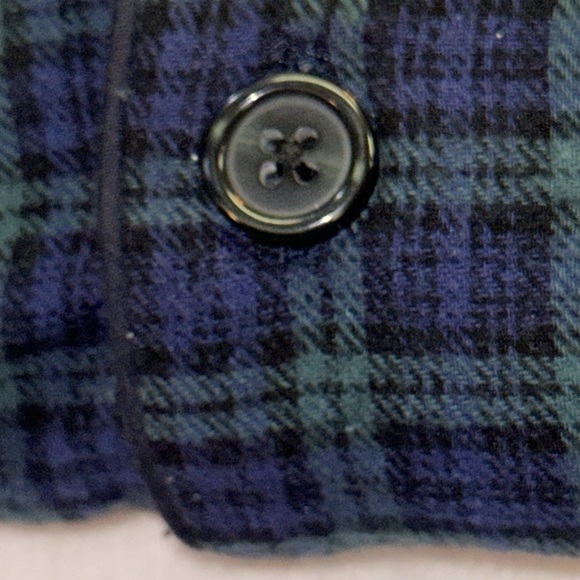 Club Room Men’s Navy/Green Plaid Cotton PJ Set XL - Picture 7 of 9